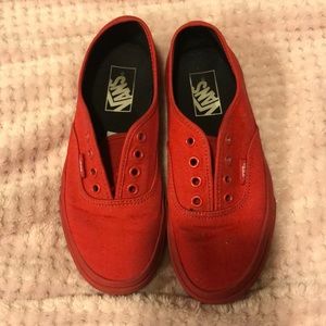 All red vans
